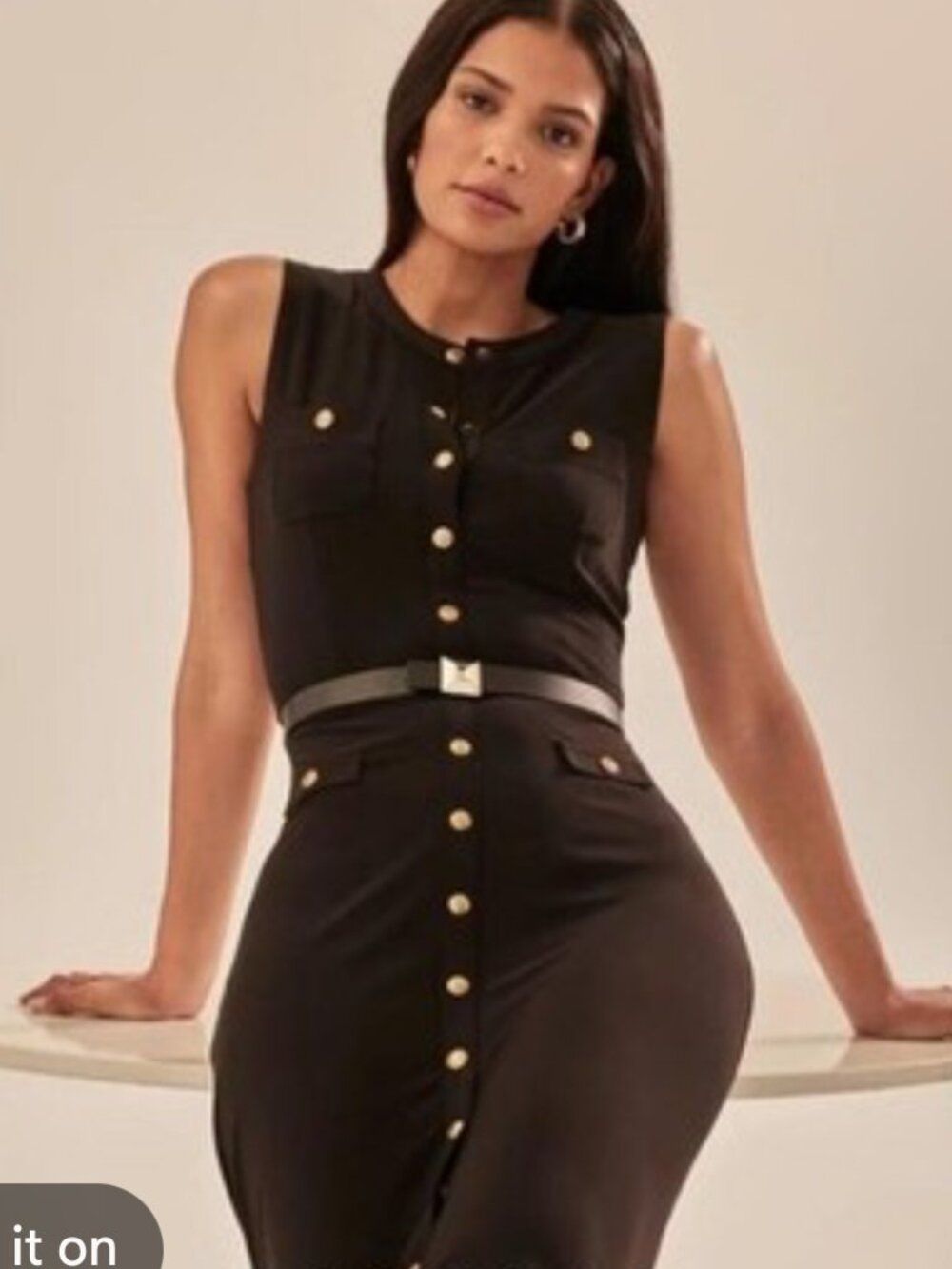 nwt WHITE HOUSE BLACK MARKET button front sleeveless sweater dress S M